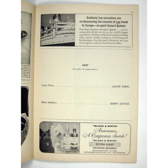 Man and Boy Playbill November 18 1963 Atkinson Theatre Charles Boyer Willis - Picture 5 of 11